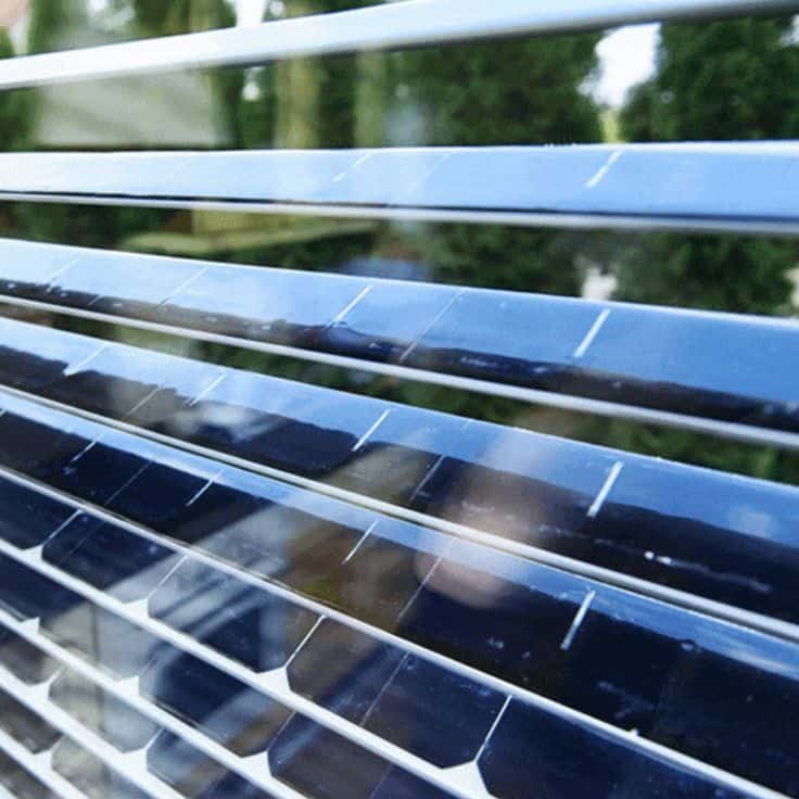 Paneles solares transparentes: ¿El futuro de las energías renovables? 6 Persianas con paneles solares